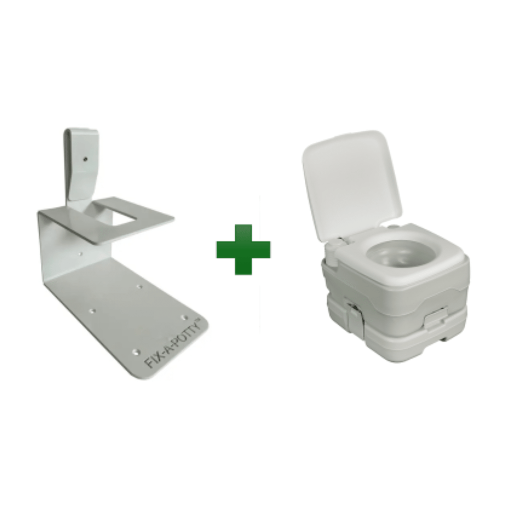 Bundle: Fix-a-Potty™ & 10 Litre Portable Camping Toilet - Kiwi Self Contained