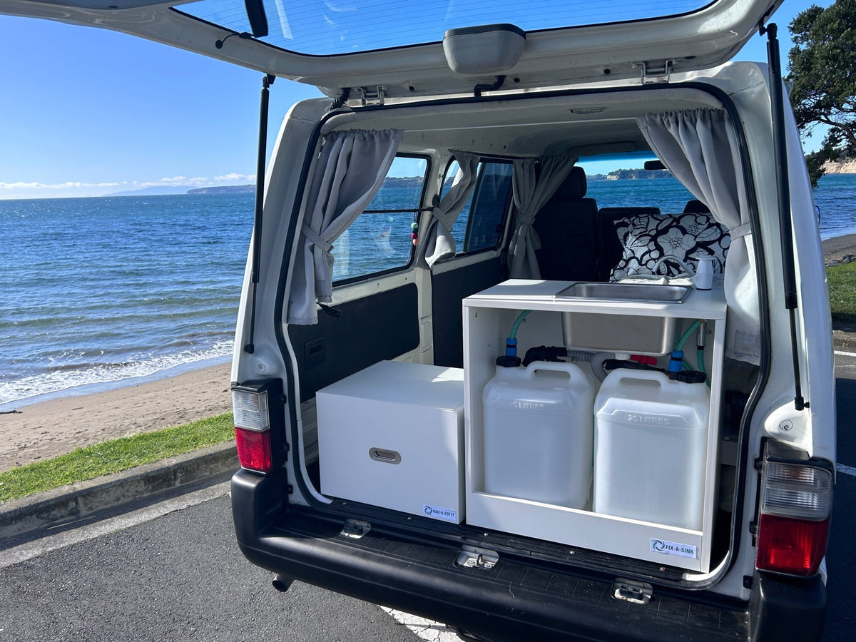 Complete Fix-a-Sink Water & Waste Package – 2-Person Campervan Setup - Kiwi Self Contained
