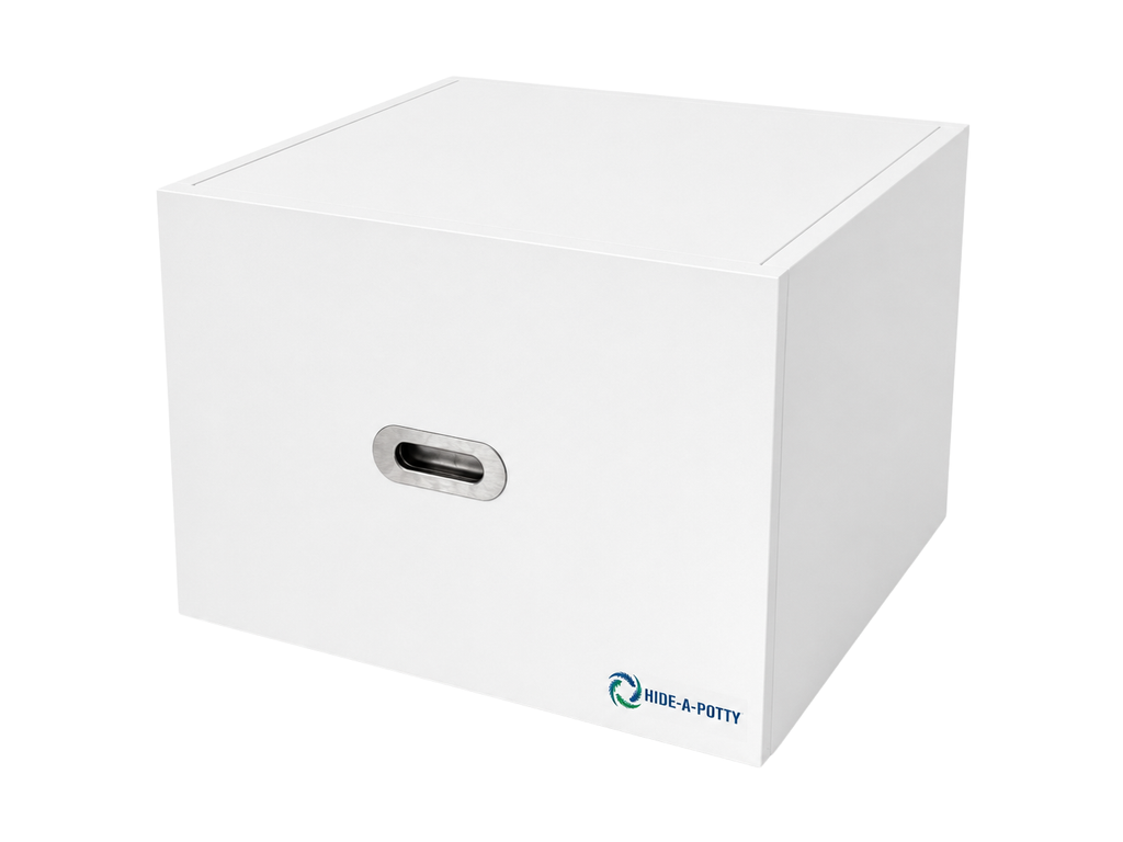 Hide-a-Potty flat-pack portable toilet cover